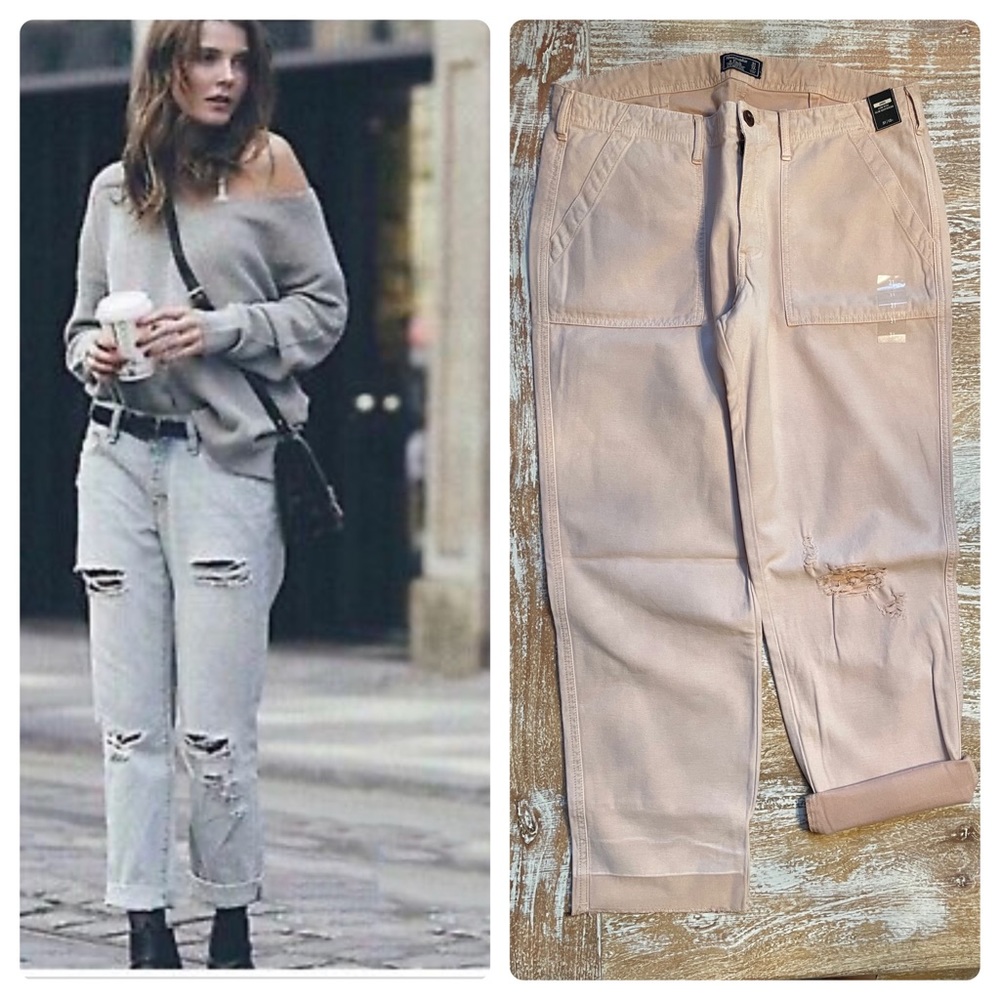 NWT Abercrombie & Fitch Boyfriend Jeans